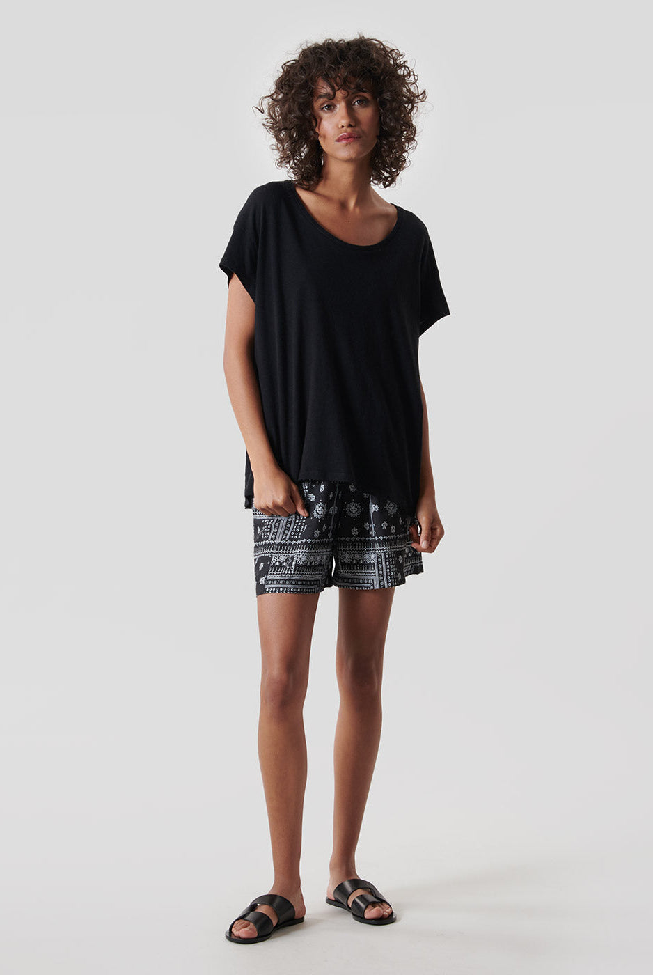 Short Mahara Bandana Noir Blanc - Jeanne Vouland