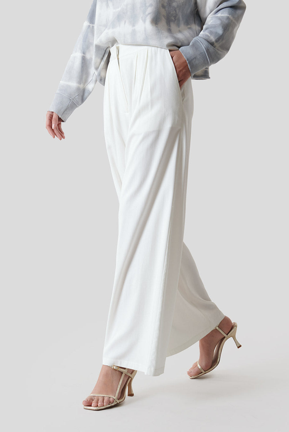 Pantalon Haja Palazzo Ivoire - Jeanne Vouland