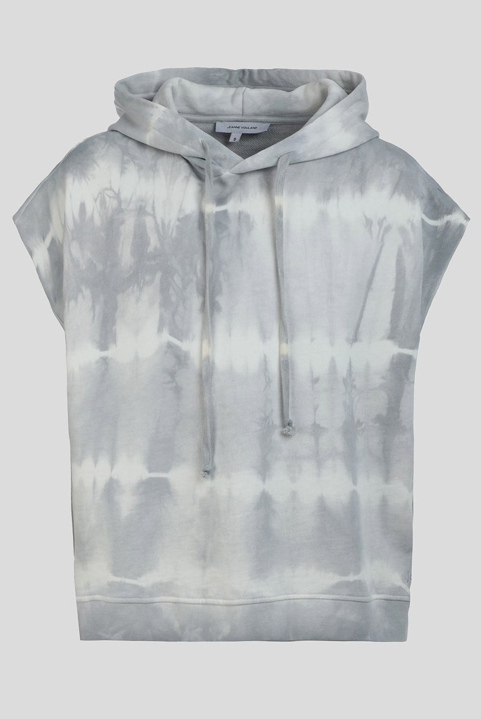 Hoodie Gunt Sans Manches Tie and Dye Gris - Jeanne Vouland