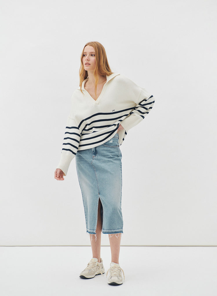 Pull court en jacquard fleuri femme multicolore Pull court en jacquard fleuri femme multicolore
